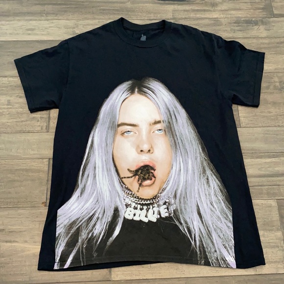 Lash Music Other - Lash Music Tops Billie Eilish Tarantula Mouth T Shirt Size Medium